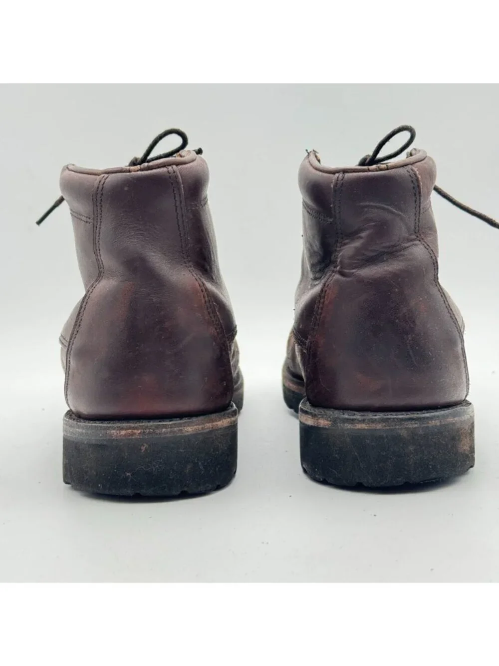 Vintage Filson Brown Leather Boots Mens 10 EE Field Chukka Smooth Toe Gumlite